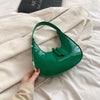 Textured Crescent Personality Trendy Simple Shoulder Underarm Bag