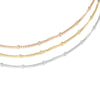 Beaded Crystal Necklace 316L Titanium Steel Necklace