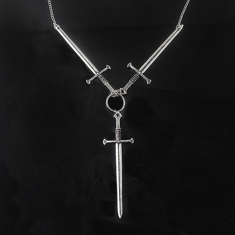 Three sword necklace