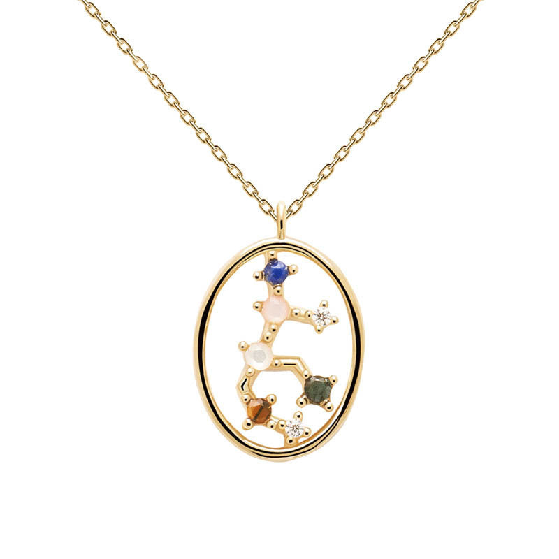 Necklace Ins Twelve Constellation Necklace Women's Exquisite Niche