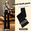 Fleece-lined Thick Shark Pants High Waisted Tuck Pants Slimming And Tight Yoga Pants