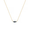 Twelve Birthstone Necklace Women's Simple Color Gem Necklace
