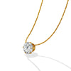Short Necklace For Ladies Zircon Inlaid Solitaire Necklace