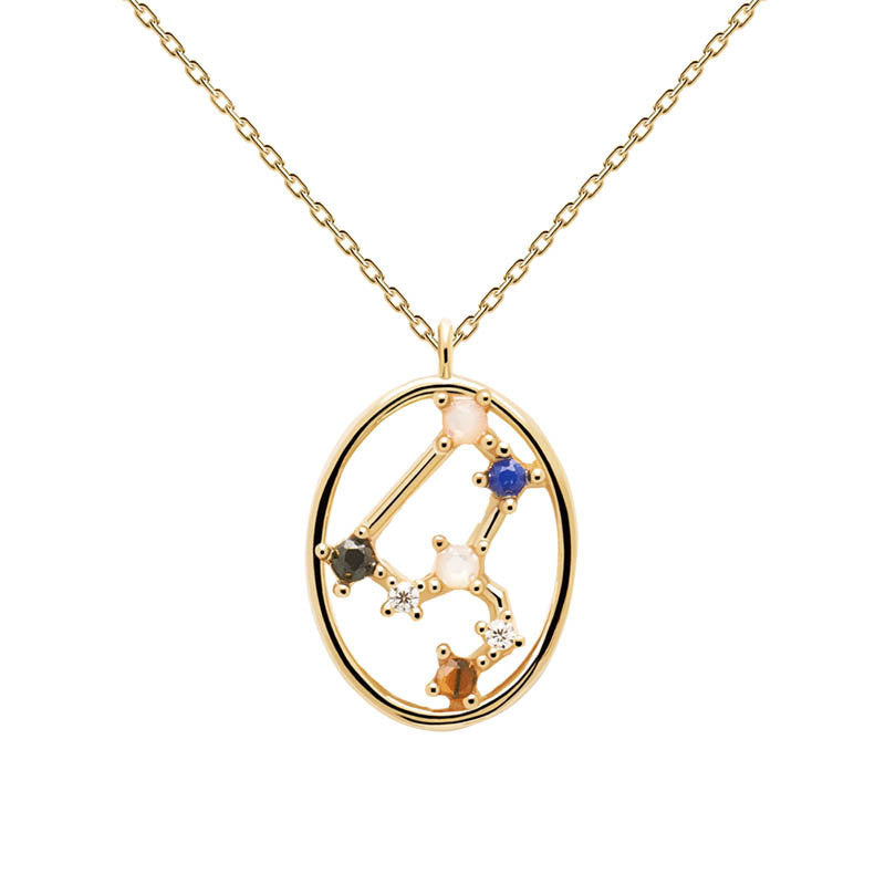 Necklace Ins Twelve Constellation Necklace Women's Exquisite Niche