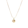 Micro Diamond Moon Sun Pendant Necklace