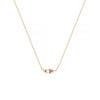 Twelve Birthstone Necklace Women's Simple Color Gem Necklace