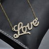 Letter Crystal Necklace Women Full Diamond Necklace Ideas