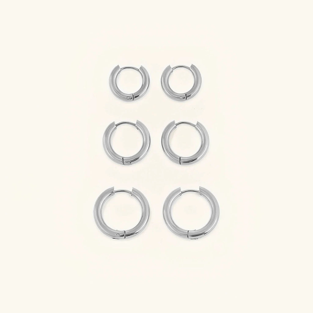 Classic Round Hoops Earrings