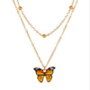 Colorful butterfly necklace