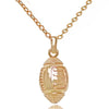Rugby pendant necklace