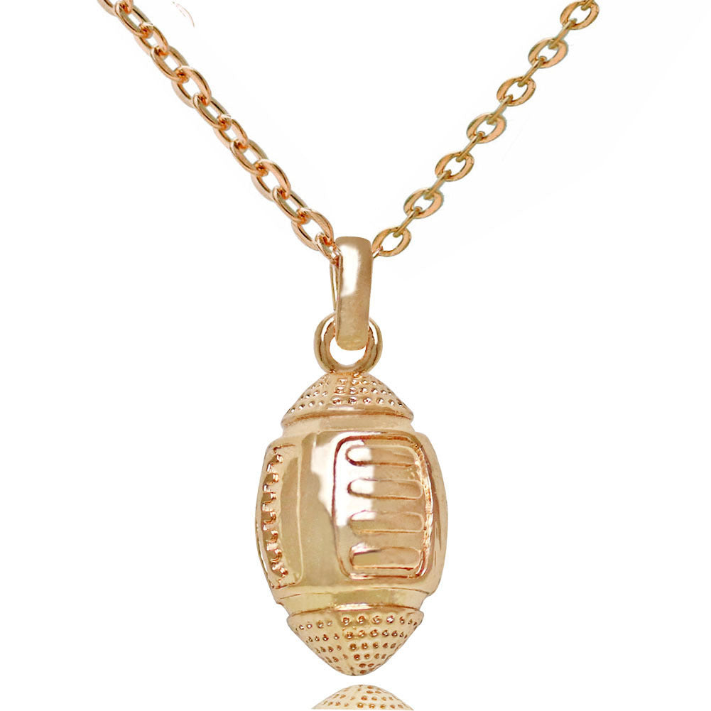 Rugby pendant necklace