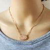 Colorful pendant necklace