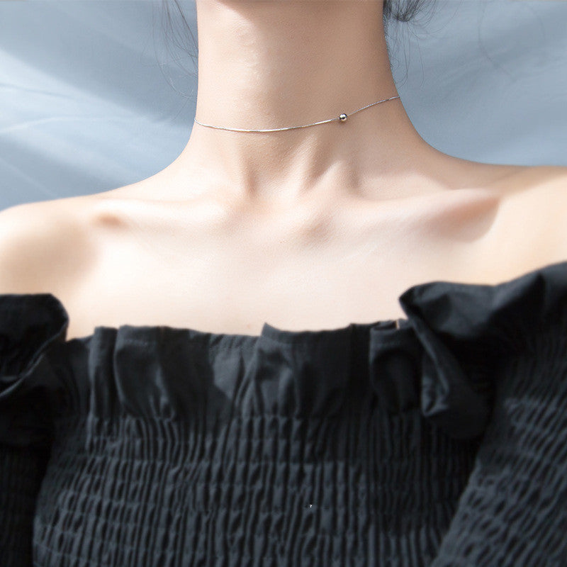 Round ball neck chain clavicle chain