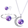 Twelve constellation earrings