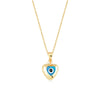 Devil's Eye Necklace Zircon Necklace Heart