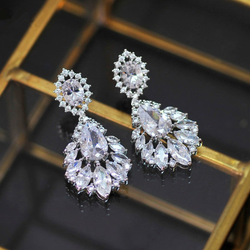 Mosang Diamond Luxury Pendant Necklace Female
