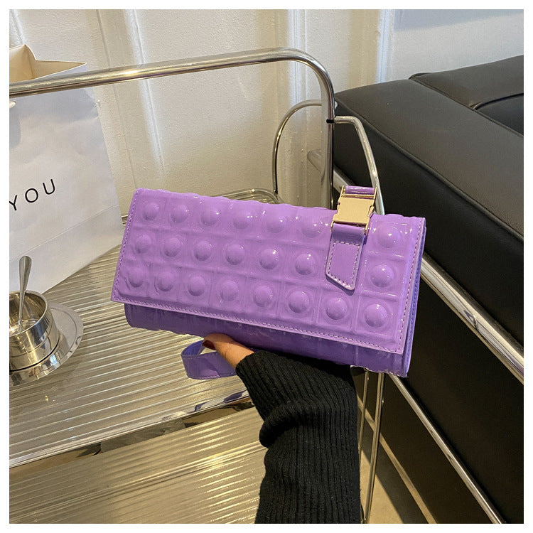 Multi-Color Crossbody Fashion Diamond Chain Small Square Bag