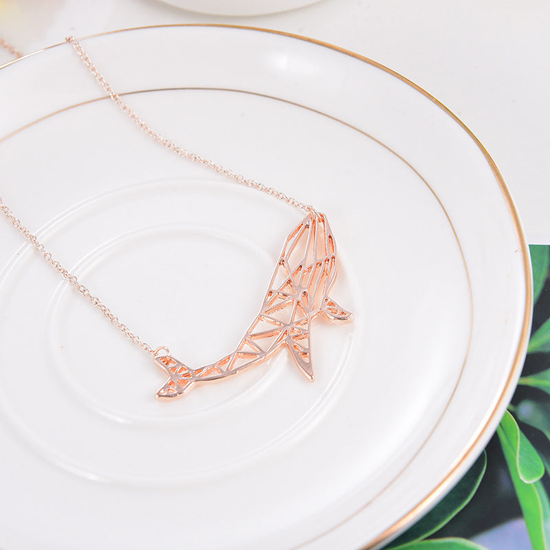 Hollow Dolphin Necklace