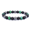 Tricolor Gem Bead Bracelets Tiger Eye Iron Ore Bracelet