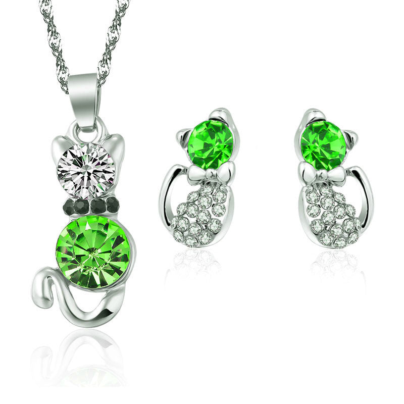 Crystal Stud Necklace