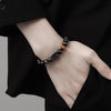 Twelve Constellation Stretch Bracelet Natural Yellow Tiger's Eye Bead Bracelets