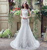 Bride Trailing Wedding Dress sexy Lace Mermaid Wedding DressW