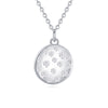 S925 Sterling Silver Diamond Pendant Necklace