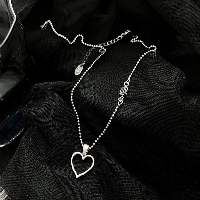 S925 Sterling Silver Summer Love Necklace Retro Necklace