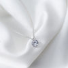 Single diamond necklace