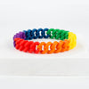 Camouflage mixed color hollow silicone bracelet