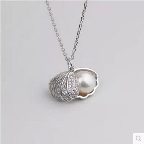 Delicate Simple Pearl Pendant Necklace Locket Pendant Necklace For Women Gift
