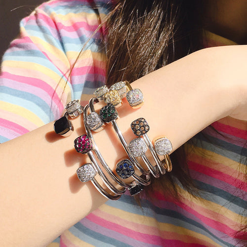 Fashion Geometry Pattern Square Color Bracelet