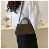 Portable Simplicity Fashionable Retro Casual Plaid Shoulder Messenger Bag For Women