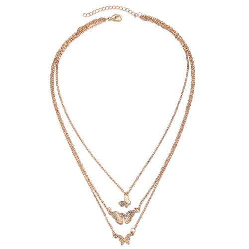 Butterfly Multilayer Necklace Fashion Street Shooting Necklace