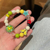 Cute LADYBIRD Beaded Bracelet Female Color