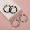 Exaggerated Trend, Thin Ear Hoop Hoop Earrings, Multi-color Combination Set Earrings