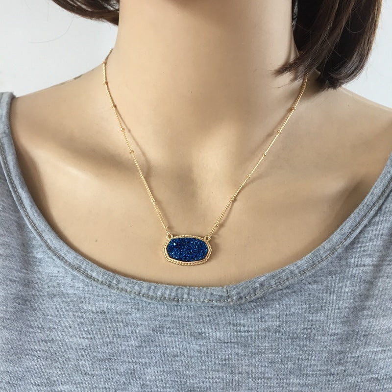 Colorful pendant necklace