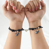 Colorful Butterfly Love Magnets Attracting Couple Bracelets