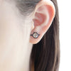 Female Devil 925 Sterling Silver Stud Earrings Mini