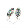 Shell earrings white copper plated K earrings