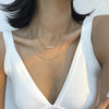 Pearl Necklace Alloy Retro Small Temperament Double Necklace