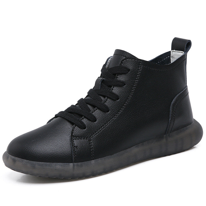 Women's Boots Shoes Flats Ankle Boots Leather Oxford