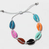 Ocean wind color alloy beach shell bracelet