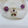 Five-color Flower Pearl Bracelet Women's Amethyst