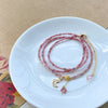 Natural 3mm Opal Love Women Bracelet