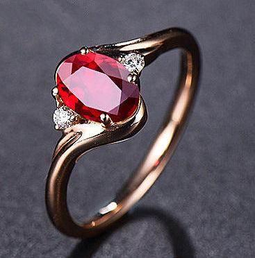 Adjustable color crystal diamond ring