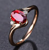 Adjustable color crystal diamond ring