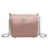 Pillow Oil Wax Leather Chain Crossbody Shoulder Bag