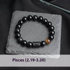 Twelve Constellation Stretch Bracelet Natural Yellow Tiger's Eye Bead Bracelets