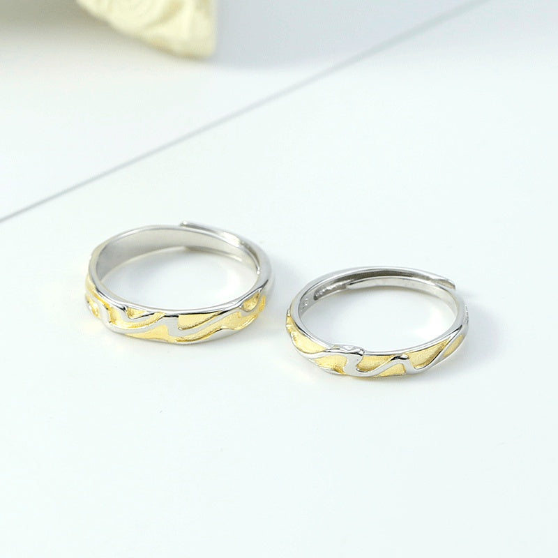 Adjustable Ring With Silver Opening